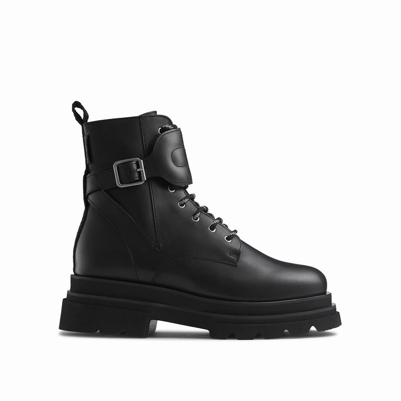 Russell & Bromley Soho Double Sole Stomper Womens Black [SJO8073HU]